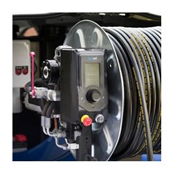 Cityjet - Hydrocureuse sur cadre avec moteur Kubota essence WG1605 42.5Kw et enrouleur pivotant 180°