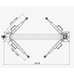 Pont élévateur à 2 colonnes 4 ton - Hauvrex HTL2640.PRO