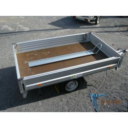 Remorque plateau 2 motos Humbaur 1420 - structure modulaire acier galvanisé - PTAC 1300 kg