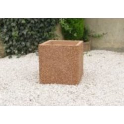 Jardinière Carrée Menes en béton armé - Autostable - Option antigraffiti - Paire de pieds en option