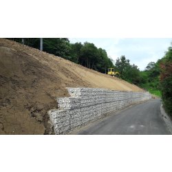 Gabion STONEBOX - Travaux voie ferrée - Boîte fermée transportable avec revêtement Crapal Premium®