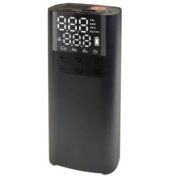 Compresseur portable rechargeable USB - 10 bars - Débit 15-20 L/min - Mini compresseur multifonction avec Power Bank et éclairage LED - 0605PW