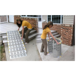 Rampe d'accès enroulable 122x76 - ROLL a RAMP - capacité 450kg - hauteur de franchissement jusqu'à 25cm