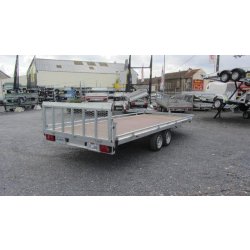Remorque plateau basculant Lider 32660 - 2 essieux, roues dessous, PTC 3500 kg