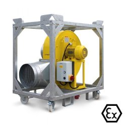 TFV 100 Ex - Ventilateur centrifuge industriel Trotec - ATEX II3G zone 2, débit 4.000 m³/h, poids 120 kg