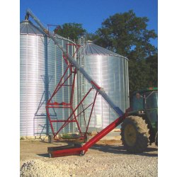 Vis à grain sur chariot pour le chargement des silos à grain - Jusqu'à 35m de long - Débit de 50 à 200t/h