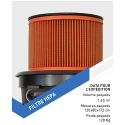 Aspirateur industriel poussières ponceuses - Sodevak 77 - 3 moteurs indépendants avec auto-nettoyage