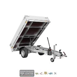 Remorque Benne SARIS - 256x150 cm - PTAC : 1500 kg - 1 Essieu - Freinée - Référence K1 256 150 1500 1