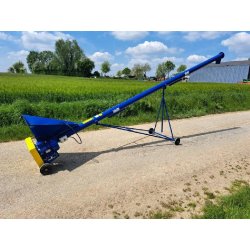 Vis à grain élévatrice sur chariot - Sauterelle NC - Longueur 4.0m - Diamètre 140mm - Modèle SM - Référence V0516 - Occasion