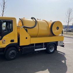 Combiné hydrocureur 12T - Débouchages grandes capacités et pompage de fosses - De 90L/min à 175 bars, à 37L/min à 400 bars - Cuve 7000L