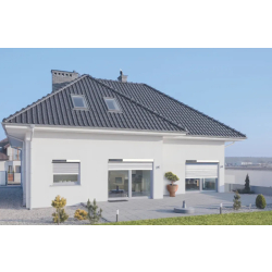Volet roulant solaire avec moustiquaire - Aluminium, motorisation solaire, autonomie 50 jours - Pose sous linteau ou en applique