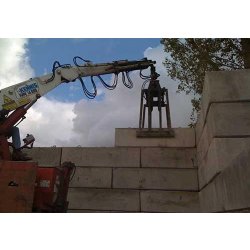 Bloc béton empilable largeur 0.6m - transportable avec crochets de levage Artéon
