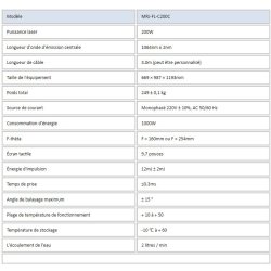 Mrj-fl-c200c - décapeur laser professionnel 200W - Chengdu MRJ-Laser Technology Co., Ltd