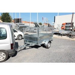 Remorque utilitaire sans frein - Fabrication française - Erdé Expert LC 201 Galva - Pour particuliers et professionnels