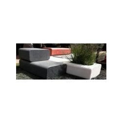 Jardinières B.Flex - Urbastyle - béton préfabriqué multifonction design par Marine Peyre