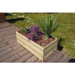 Bac Oslo 80 x 40 x H. 28 cm - Pin classe 3 FSC® - Design original et robuste