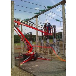 Nacelle araignée semi-automotrice transportable tout terrain ultra-polyvalente - Leguan 125 - Hauteur de travail 12.50m - Déport maxi 6.50m