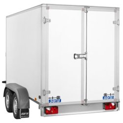 FW2700 - Remorque fourgon en bois Saris - 2700 kg - double essieu et freiné