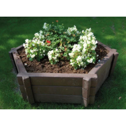 Jardinière Hexa en plastique recyclé