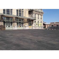 Protection de sol - Épaisseur 43 mm - Dimensions 1160 mm x 760 mm - Charge admissible 30 tonnes/m² - PVC recyclé