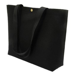 Sac feutrine noir anses textile -