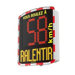 Radars pédagogiques  EVOLIS Vision - Matrice texte Full Led, visibilité optimale jusqu'à 200m