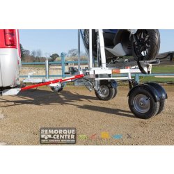 Remorque transversale avec roues pivotantes 360° - YO REMORQUES - CCT4 - charge utile 260 kg - Reference YO_CCT4_260kg