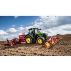 7R 290 Tracteur agricole - John Deere - 290 ch nominal, moteur 9,0 l 6 cylindres, cabine Active Seat II