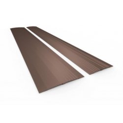 Passe-seuil en aluminium anodisé - GOHY081.061 - pour portes intérieures - 11 x 95 cm - blanc ou bronze