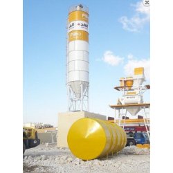 Silo de stockage de ciment ergonomique - Capacité 30 à 120 T - Fabo - Conception robuste et durable