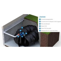 Cuve à eau rewatec avec filtre – 10000 litres  - 330301