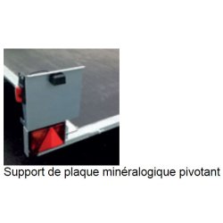 Remorque à châssis léger - PTC 500 kg pour parcs et jardins - ECIM - REV 300 avec plancher bois antidérapant et basculement assisté