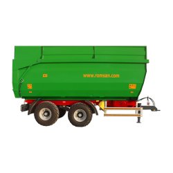 R 100 TAHK Benne agricole à tandem monocoque - ROMSAN - Capacité 10 000 kg