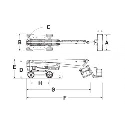 SJ85 AJ nacelle articulée - Skyjack - hauteur de travail 27.91 m avec portée remarquable et maniabilité optimale