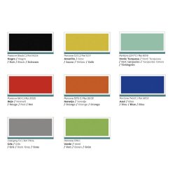Banque d'accueil Delta First avec réhausse colorée - Mobel Linea - 144, Blanc, Non, Turquoise