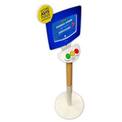 Borne smiley opinyon - 100% autonome (sans fil)