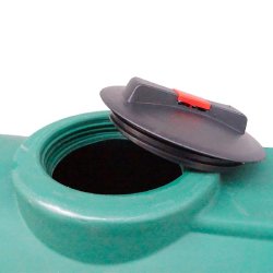 Réservoir eau de pluie PE type CHO 500L - Vert - Polyéthylène - Non enterrable