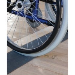 Rampe de seuil en caoutchouc sans colle 90 cm - MX-306041 - Découpable sur mesure - Antidérapante