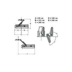 BROYEUR D’ACCOTEMENT/BROYEUR LATÉRAL LOURD GEO AGF180 – TRACTEUR 50-80CH