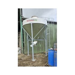 Silo  d'aliment d'élevage à cône axial translucide pour le stockage du minéral - Babystar 320 & 700 minéral