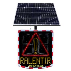 Radar pédagogique solaire V400 - Batterie autonome - Caractères de 400mm de hauteur