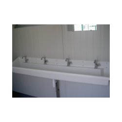 Bungalow de chantier / sanitaire - Douche, WC, urinoirs, lavabo et chauffe-eau - Longueur 2.5 à 6m