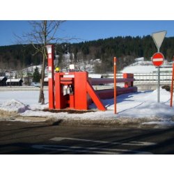 Barrière anti-voiture bélier Frontier Pitts Terra ATBB 80 - traitée anti-rouille, version automatique ou manuelle, pour sites à haut risque d'intrusion