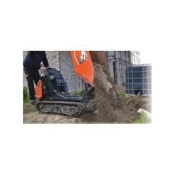 Mini-dumper Cormidi C60 - motorisé à chenilles - 600 kg - caisson relevable Hi-Tip