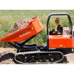 Mini-dumper KC250HR-4 Kubota - 2500 kg - transmission hydrostatique et rotation de benne 180°
