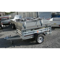 Remorque à bagages DAXARA 198 TE PV - galvanisée, équipée avec capot ABS, rails vélo et accessoires