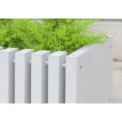 503 - Jardinières en béton renforcé fibre de verre - Sit - Dimensions : 100 x 40 x 60 cm - 195 Kg