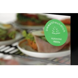 Mini vitrine réfrigérée 78 L, noire 700277G Bartscher