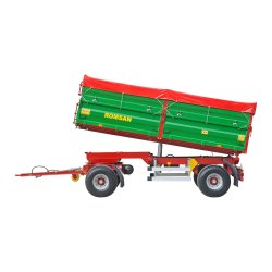 R 100 csga benne agricole à double essieu - romsan - capacité de 10000 kg