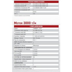 Ge SX-6500 YDT Groupe électrogène diesel YANMAR L 100 V - 50 Hz - 6.5 kVA triphasé / 3.5 kVA monophasé - Réservoir 23L